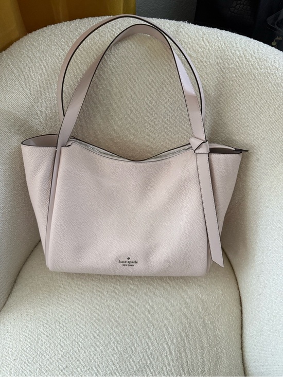 kate spade Handbags - Kate Spade Knott Pebbled Leather Tote – Powdered Sugar (KN658)